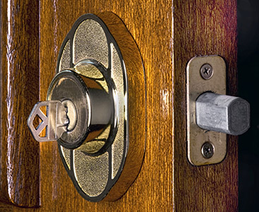 A lock that was installed by a residential locksmith in Merrimack, New Hampshire